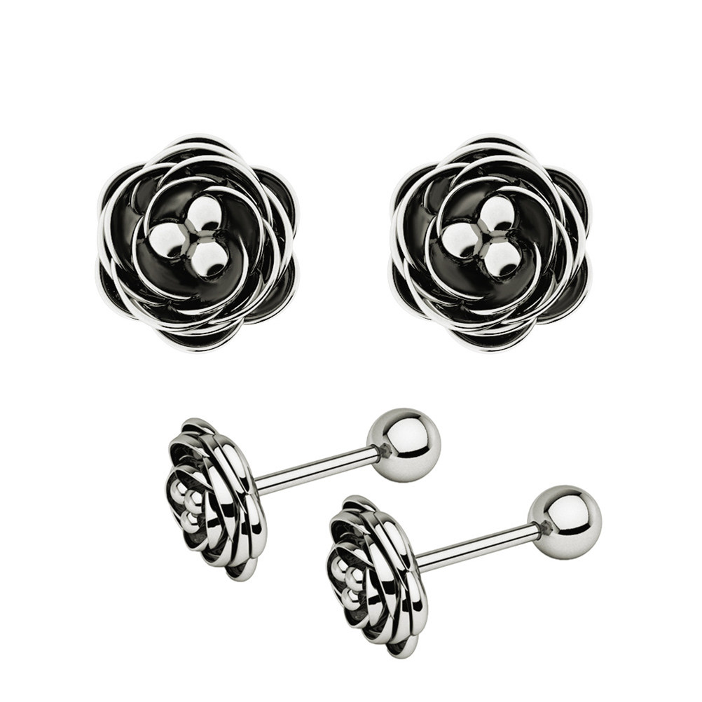 Body Jewelry Ideas - 10Pairs Premium Stainless Steel Zircon Earrings