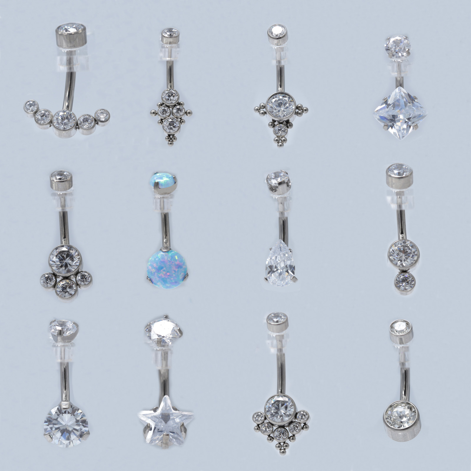 Body Jewelry Implant Grade - 14G Titanium Belly Button Ring ASTM