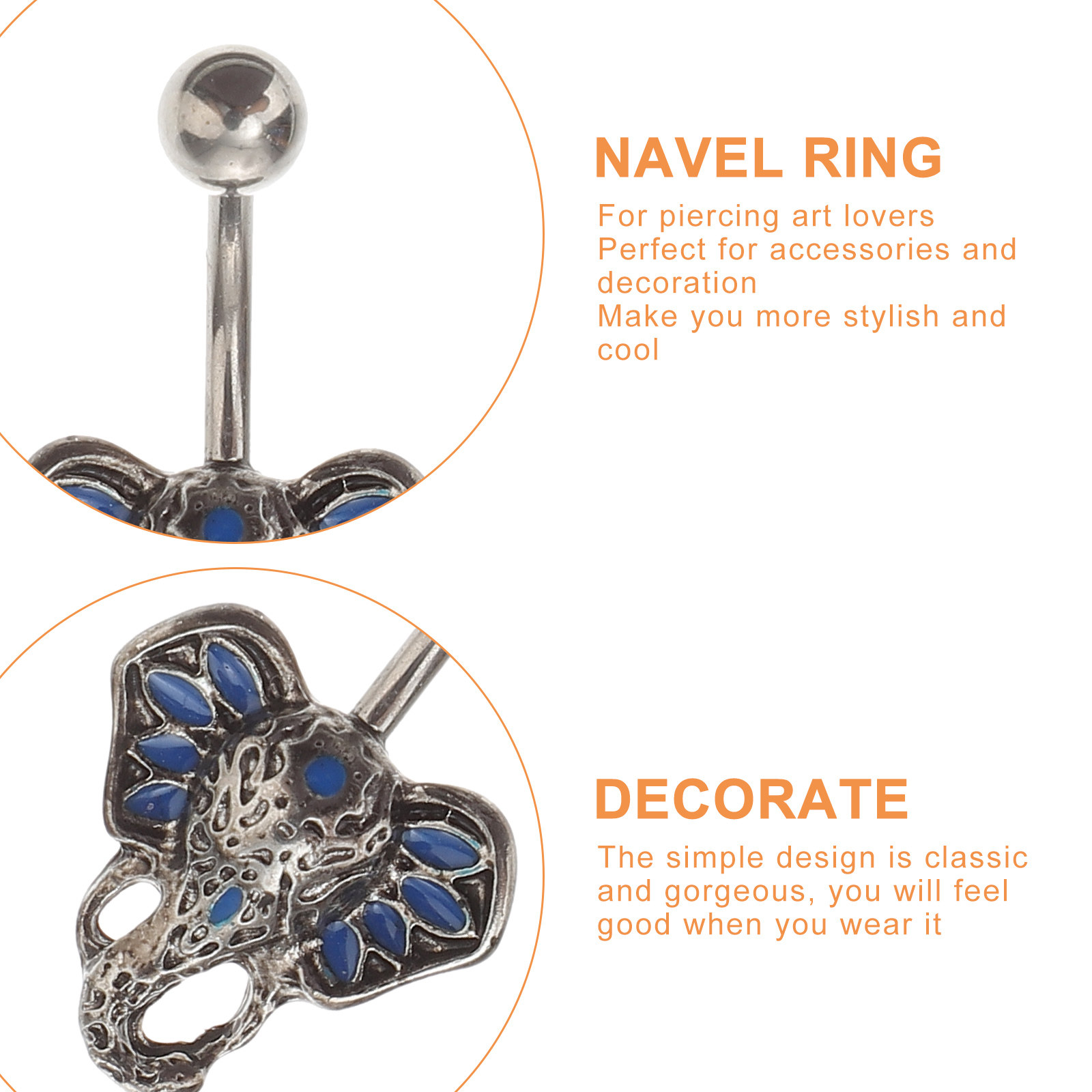 Premium Stainless Steel Belly  - Body Jewelry Ideas ulasan dan harga