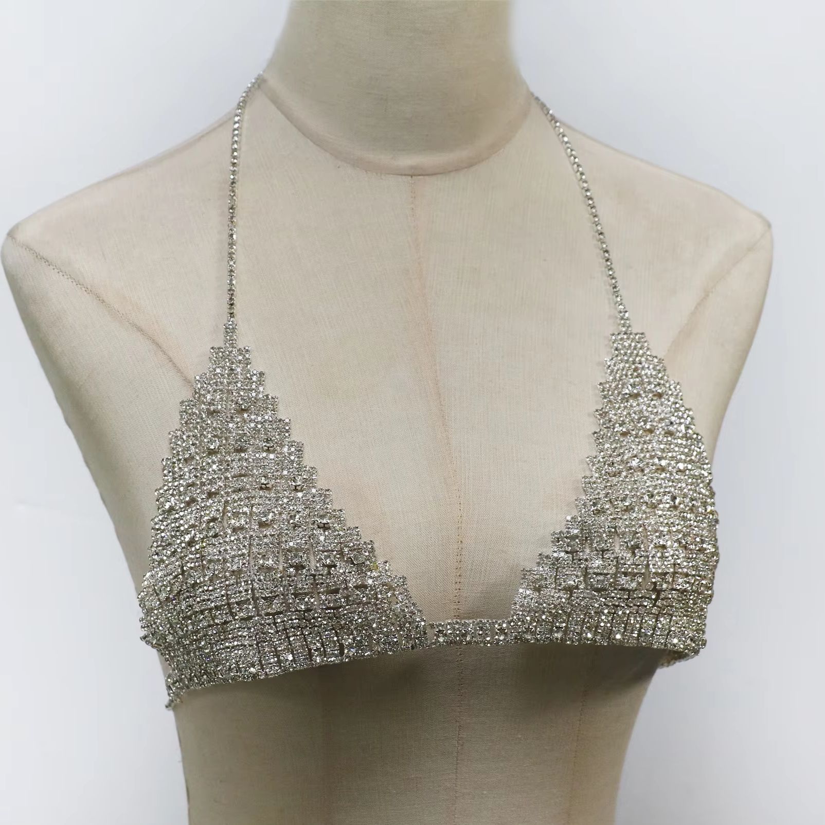 1Pcs Fashionable Neck Hanging  - Body Jewelry Rhinestone ulasan dan harga