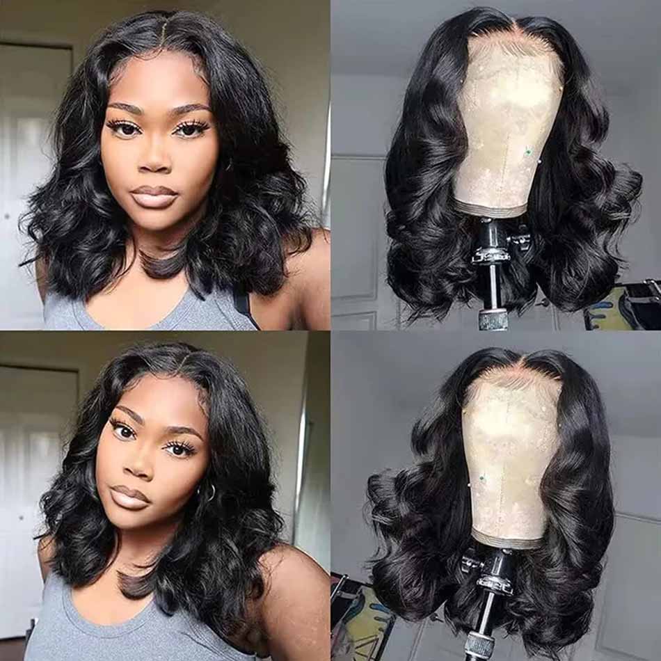 Short Bob Wigs Human Hair Loos - Body Jewelry Underwear ulasan dan harga