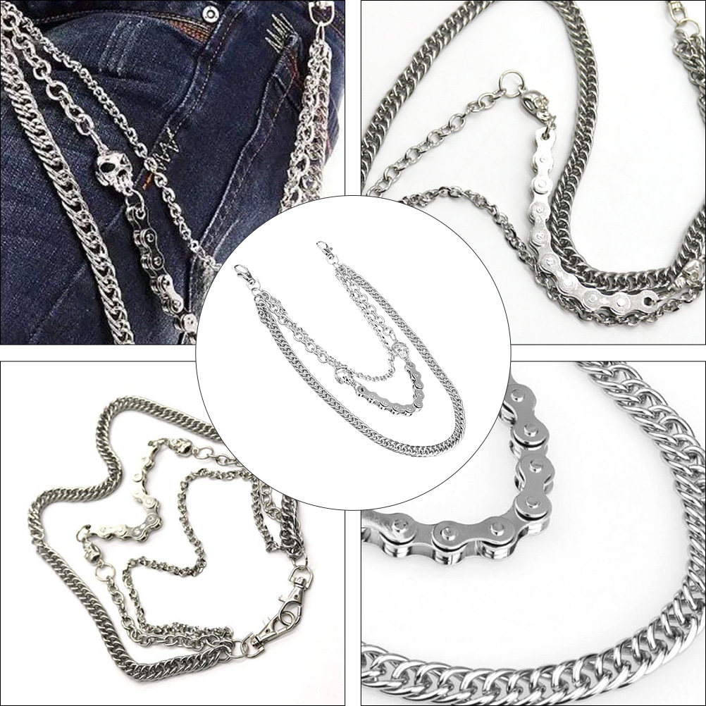 1Pcs Men's Silver Skull Pants  - Body Jewelry Ideas ulasan dan harga