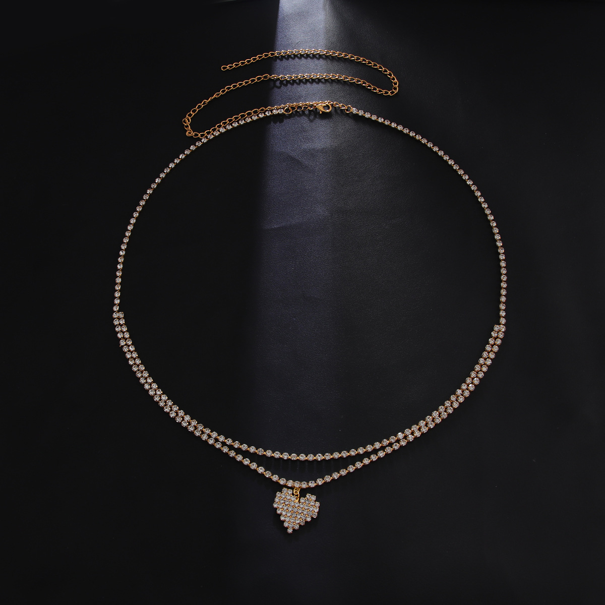 Fashionable Heart-shaped Sexy  - Body Jewelry Rhinestone ulasan dan harga