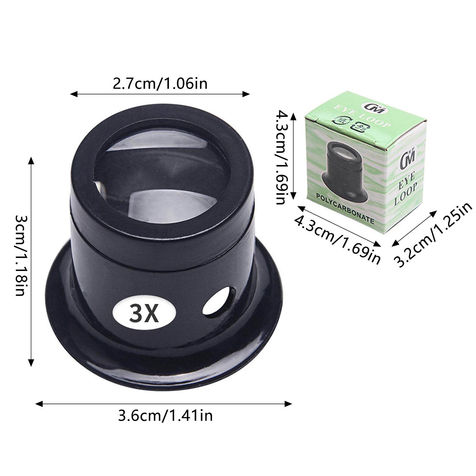Watchmaker Eye Magnifying Glas - Body Jewelry Repair ulasan dan harga