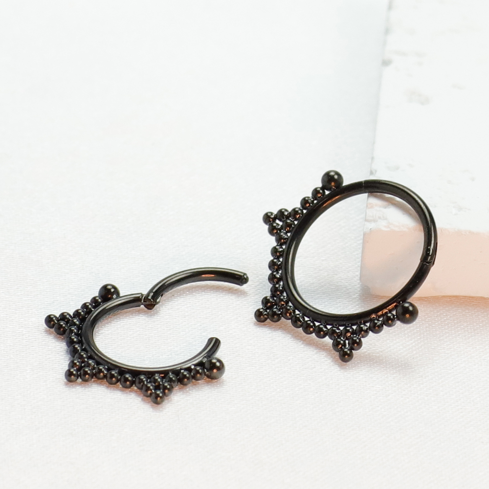 F136 Titanium Piercing Black N - Body Jewelry Implant Grade ulasan dan harga