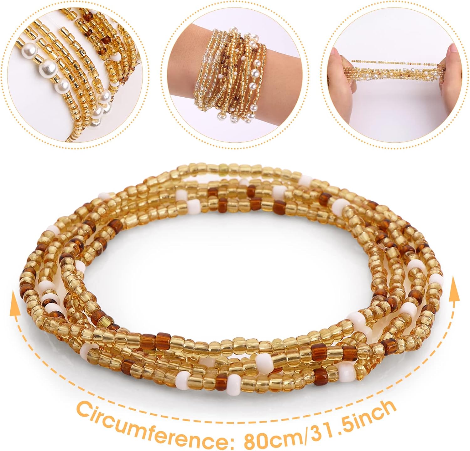 Waist Beads for Women Belly Be - Body Jewellery ulasan dan harga