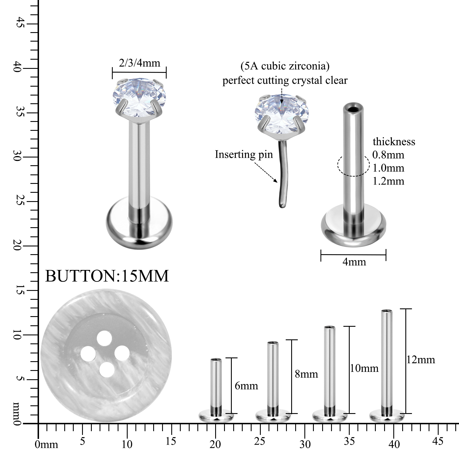 F136 G23 Implant Grade Titaniu - Body Jewelry Implant Grade ulasan dan harga