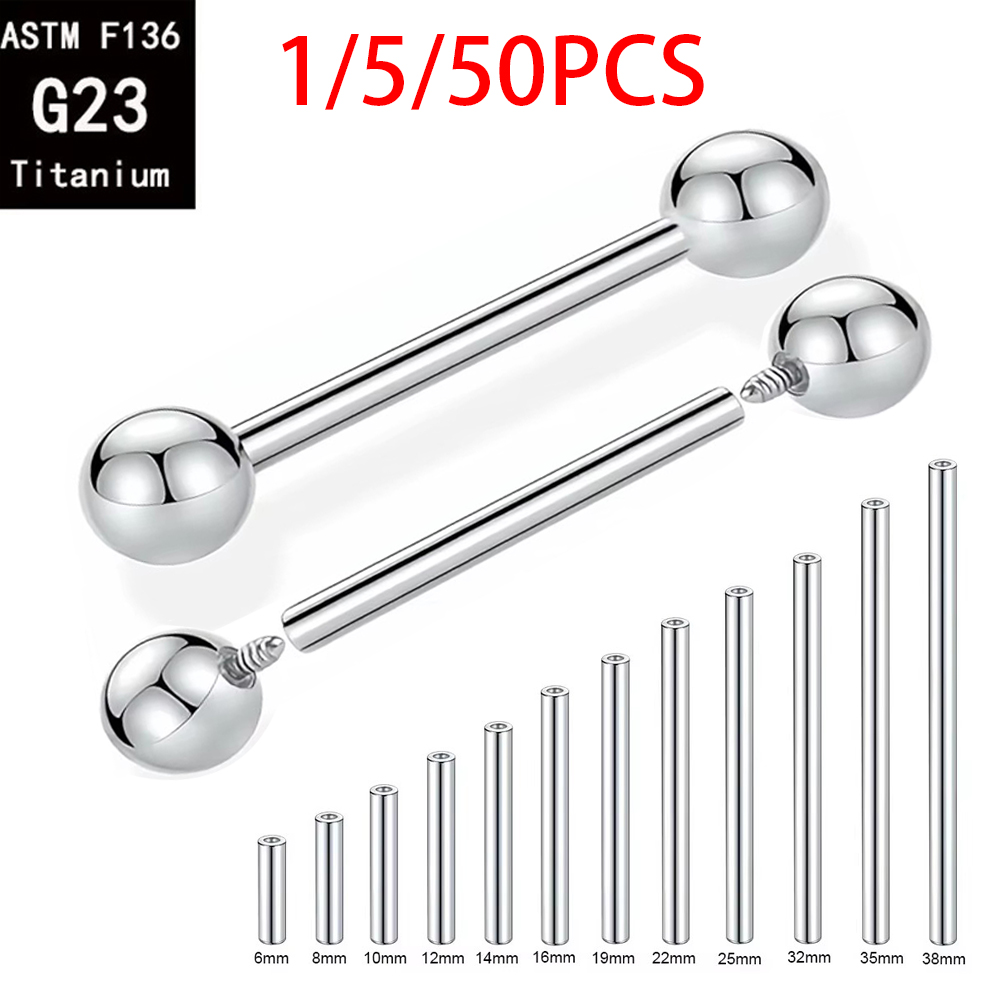 1/5/50PCS ASTM F136 Implant Gr - Body Jewelry Implant Grade ulasan dan harga