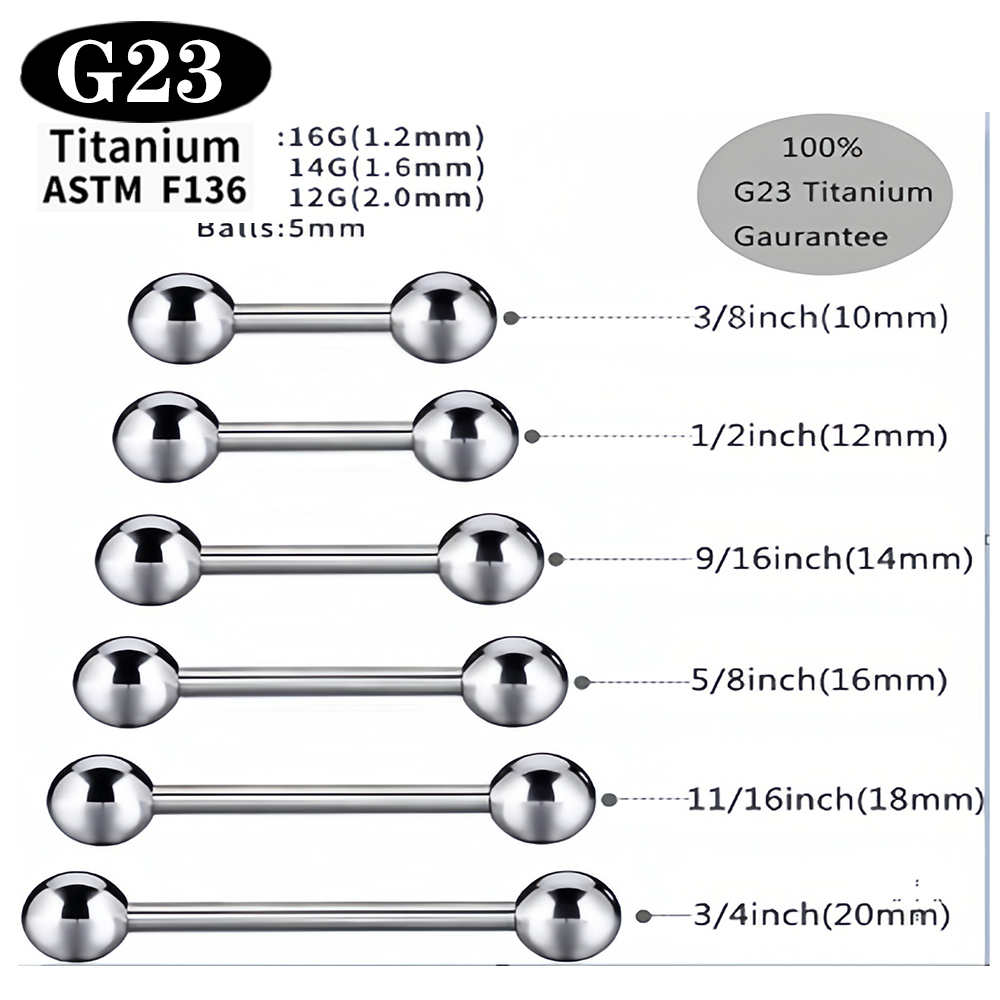 1/5/50PCS ASTM F136 Implant Gr - Body Jewelry Implant Grade ulasan dan harga