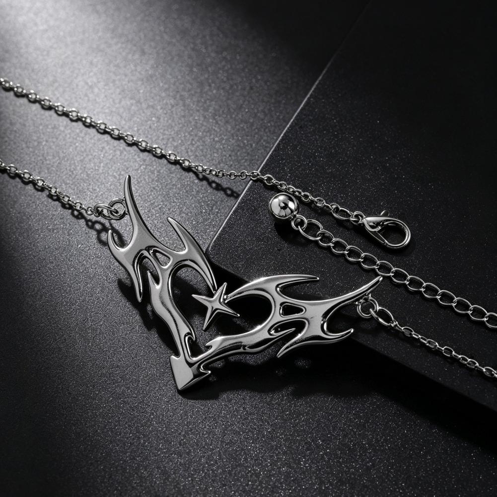 Gothic Heart Flame Waist Chain - Body Jewelry Outfit ulasan dan harga