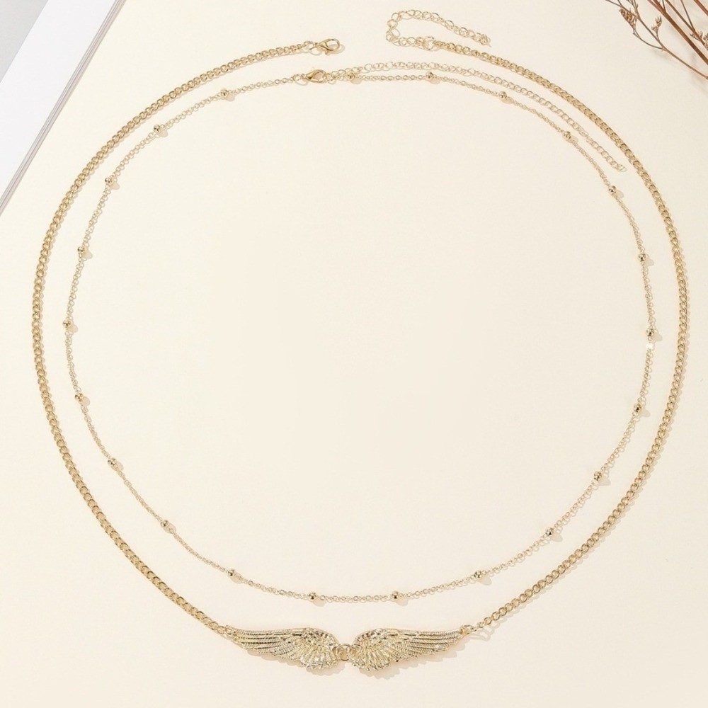 Trendy Elegant Double Layer Wi - Body Jewellery ulasan dan harga