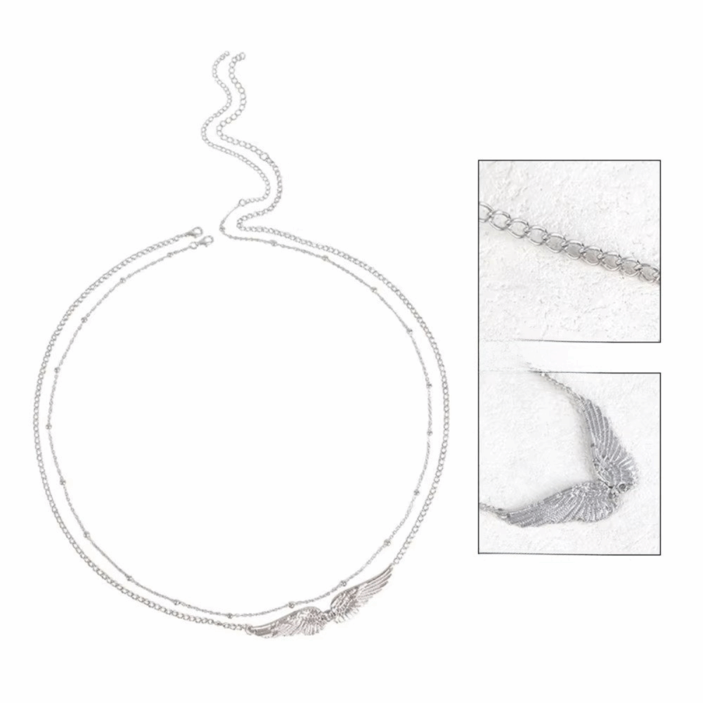 Trendy Elegant Double Layer Wi - Body Jewellery ulasan dan harga