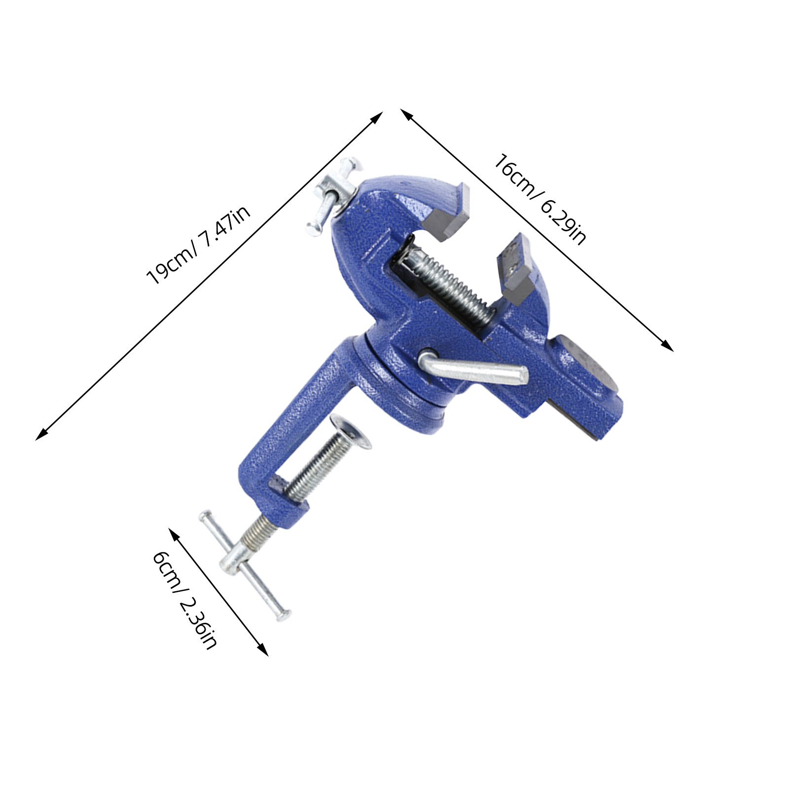 60Mm Mini Rotating Table Vise  - Body Jewelry Repair ulasan dan harga