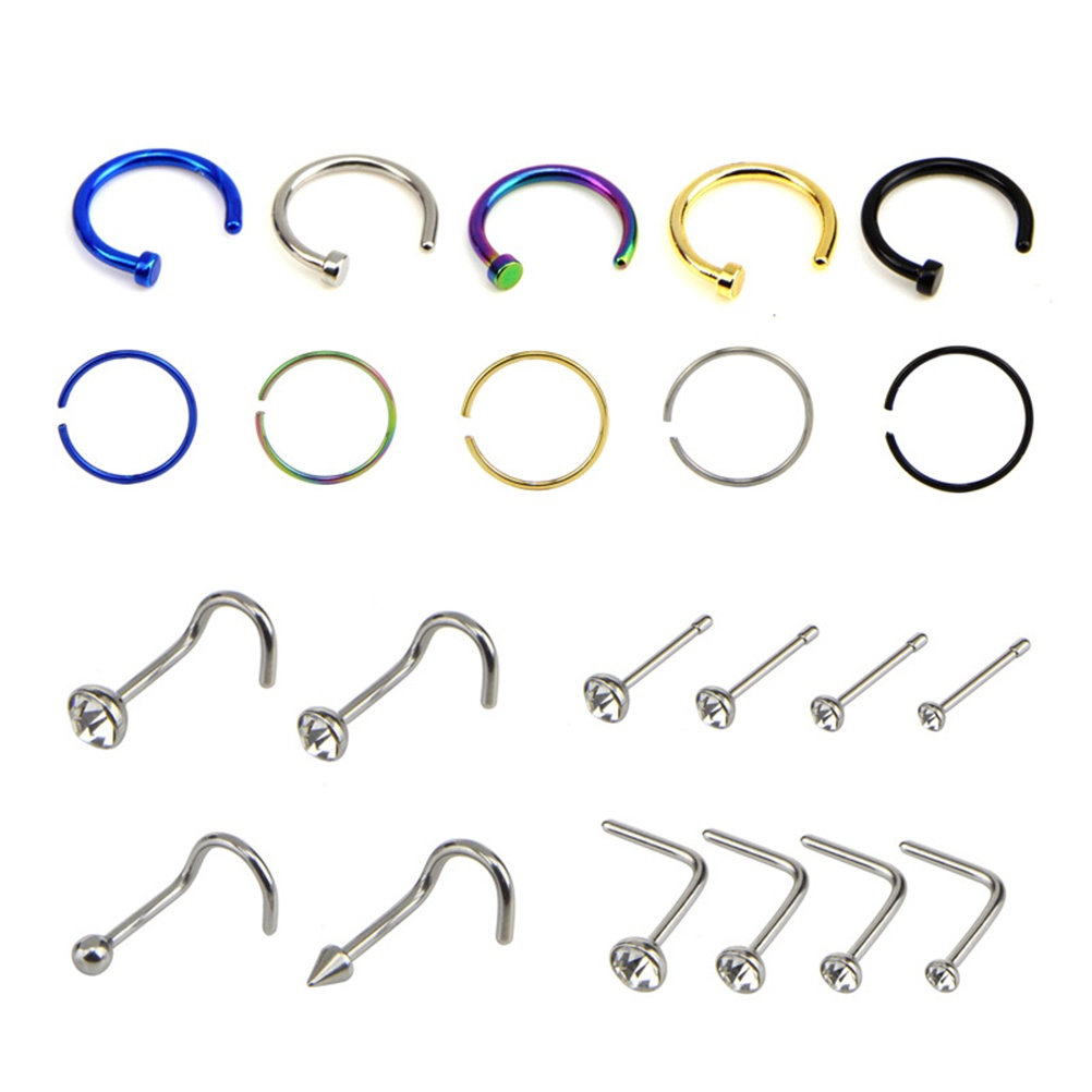 22Pcs High Polish Stainless St - Body Jewelry Ideas ulasan dan harga