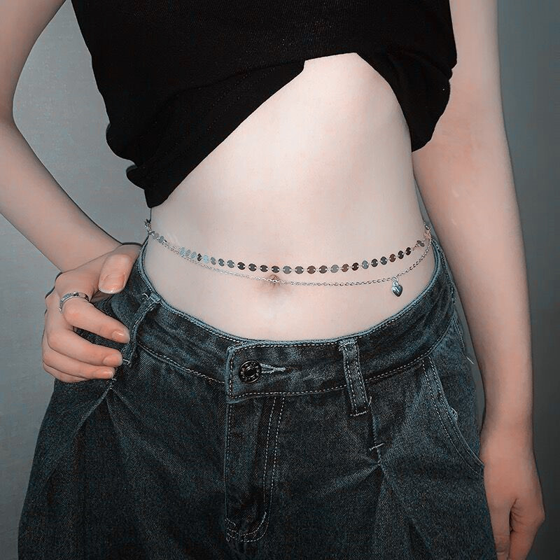 Fashion Simple Double Layer Be - Body Jewellery ulasan dan harga