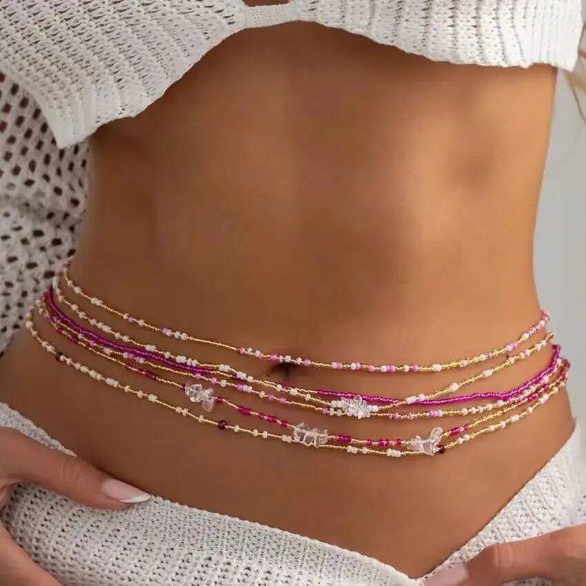 SHIXIN 6Pcs/Set Boho Colorful  - Body Jewelry Outfit ulasan dan harga